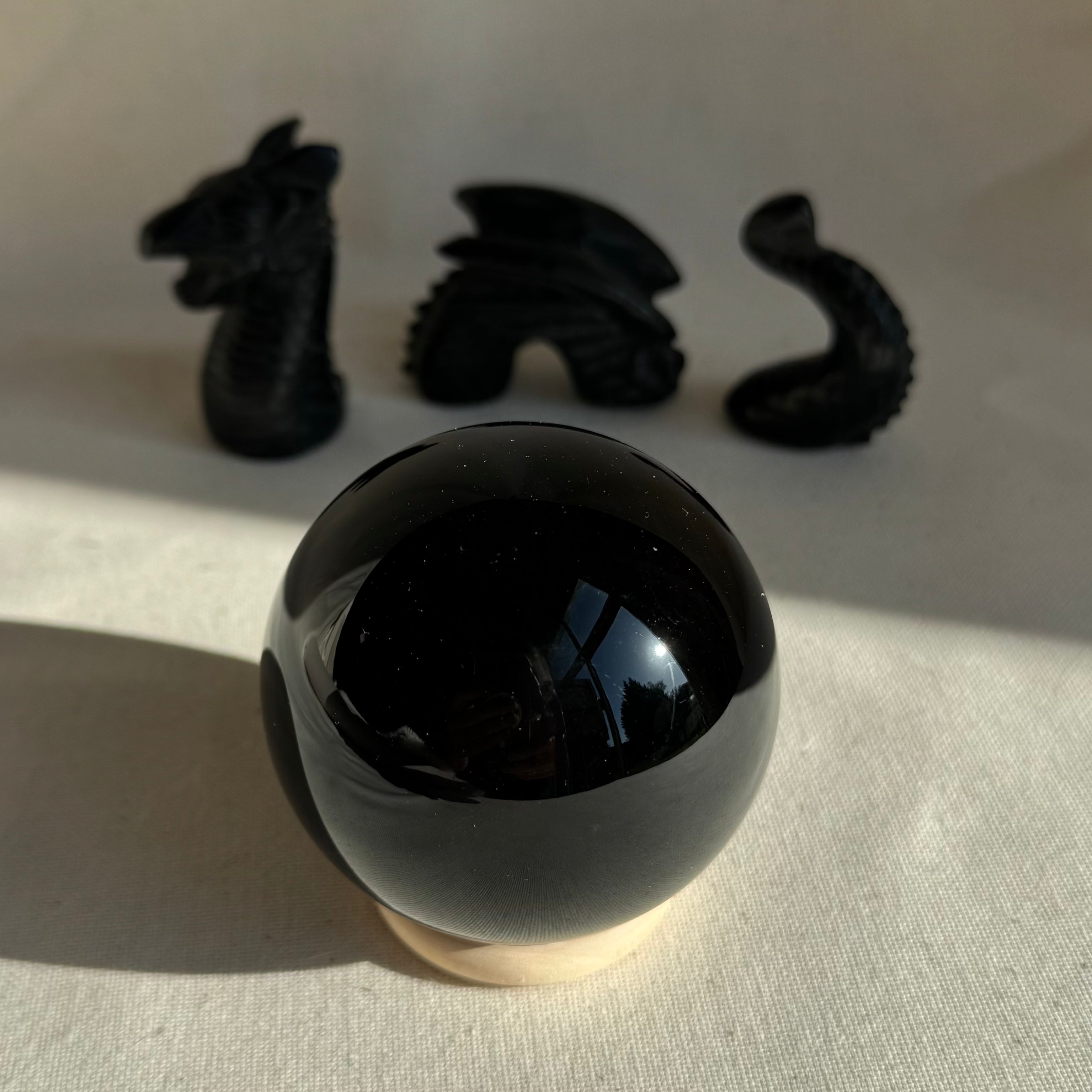 OBSIDIENNE NOIRE - Mexique - Sphère
