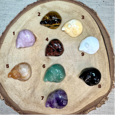 MINI CHATS DORMANTS - 40x33MM - Pierres diverses