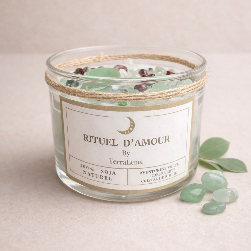 BOUGIE "RITUEL D'AMOUR" version verte
