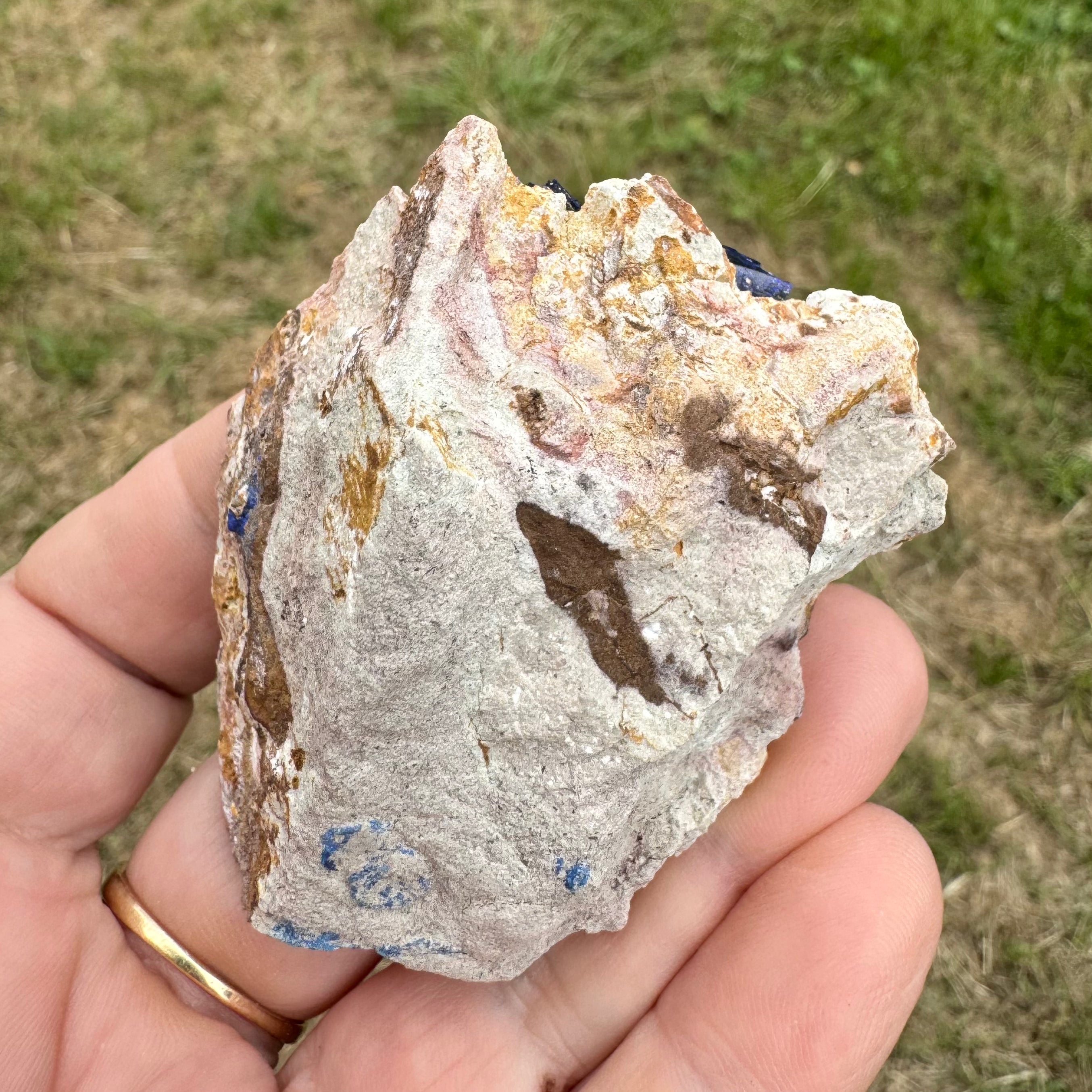 AZURITE DE KEROUCHEN - MAROC- Pierre brute - Etiquement sourcée dans une petite exploitation à Boumia au Maroc
