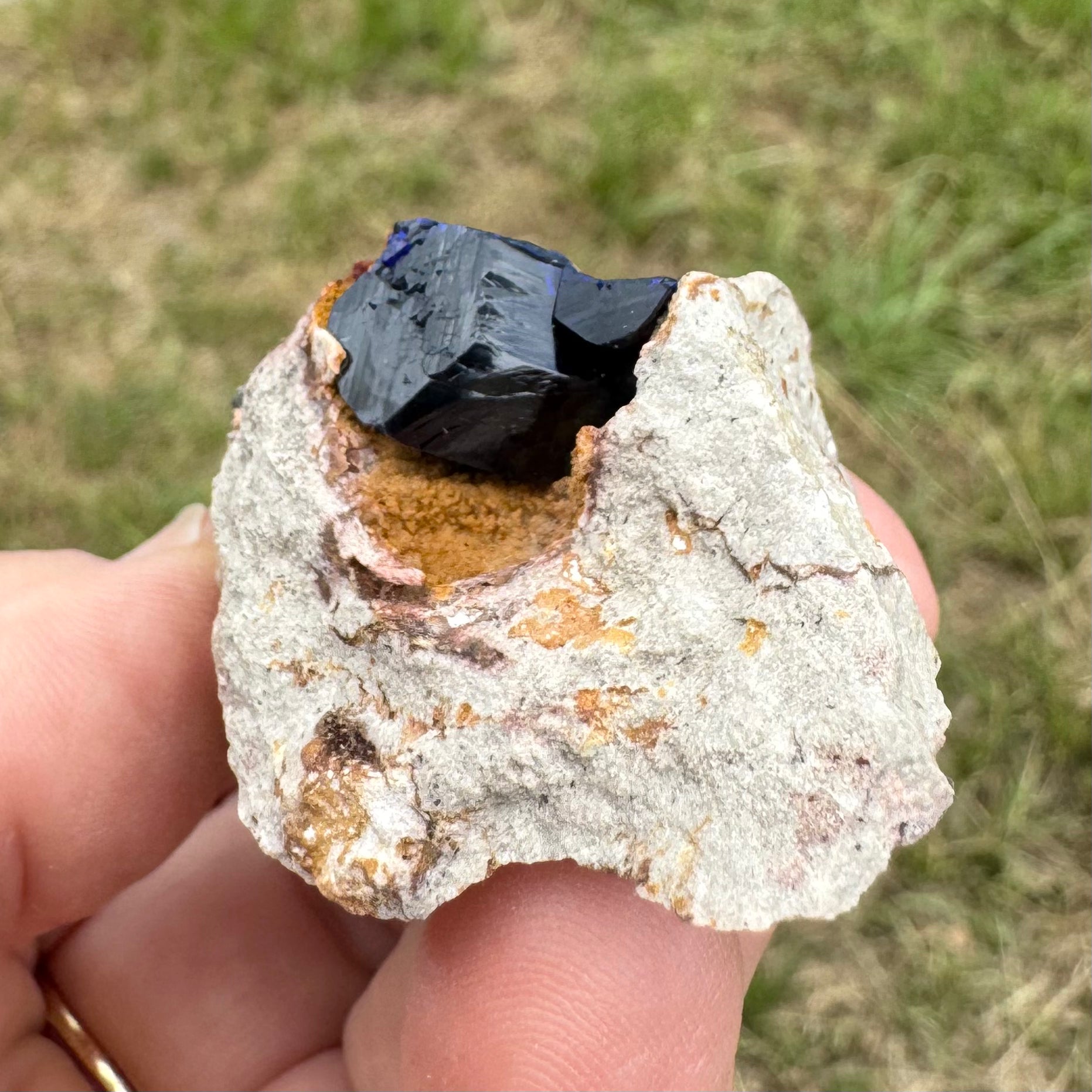 AZURITE DE KEROUCHEN - MAROC- Pierre brute - Etiquement sourcée dans une petite exploitation à Boumia au Maroc