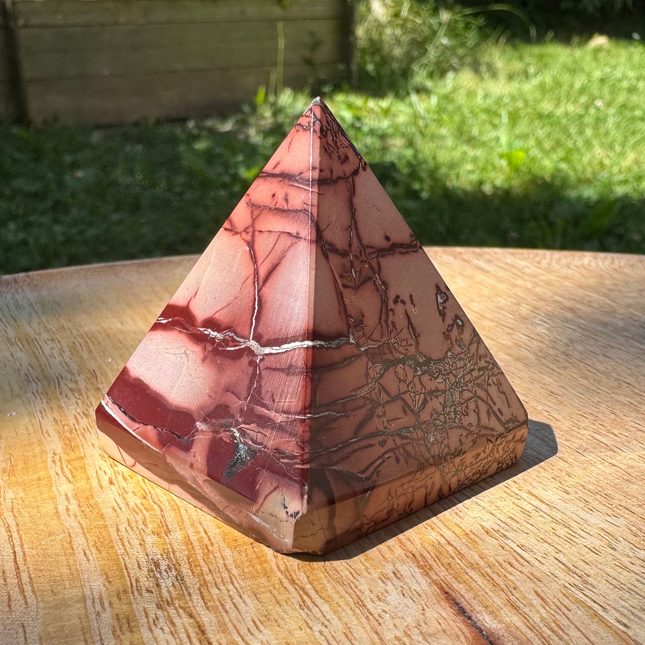 JASPE MOKAÏTE du MAROC - Pyramide
