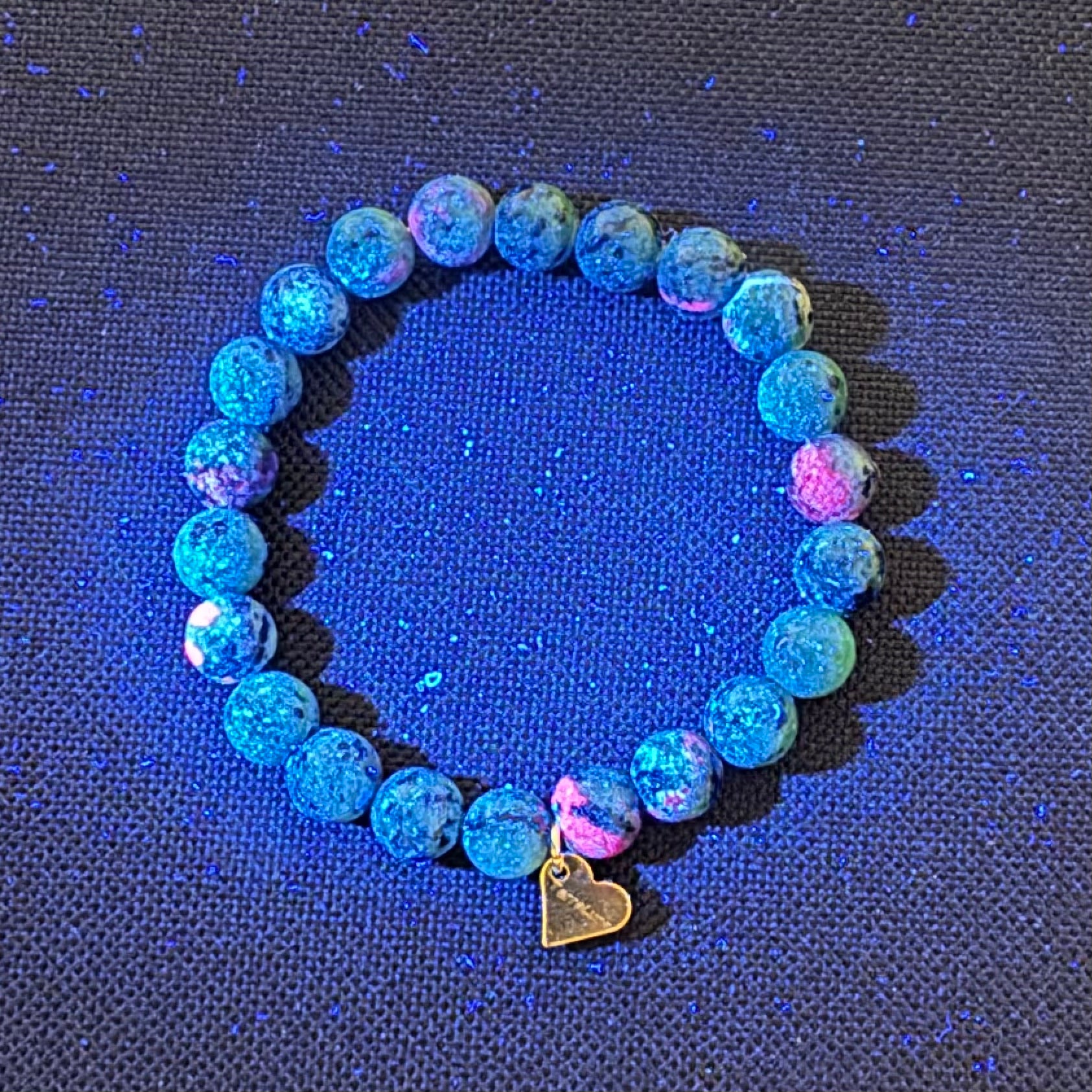 BRACELET RUBIS ZOÏSITE - 8mm
