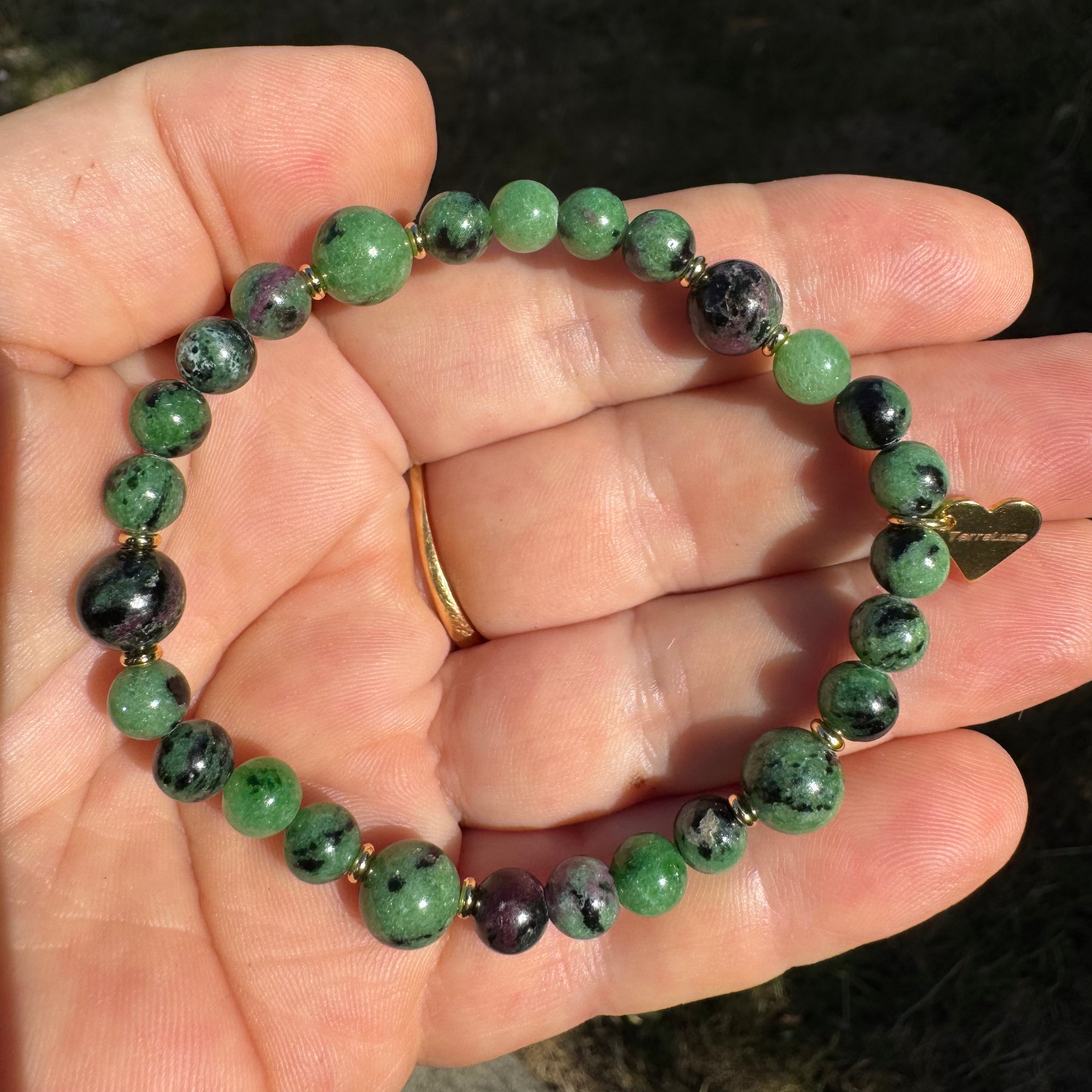 BRACELET RUBIS ZOÏSITE - 6 & 8mm