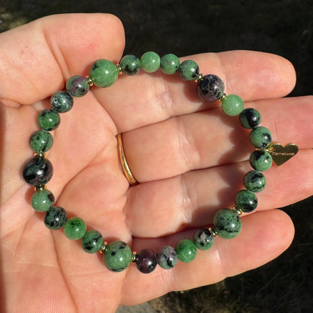 BRACELET RUBIS ZOÏSITE - 6 & 8mm