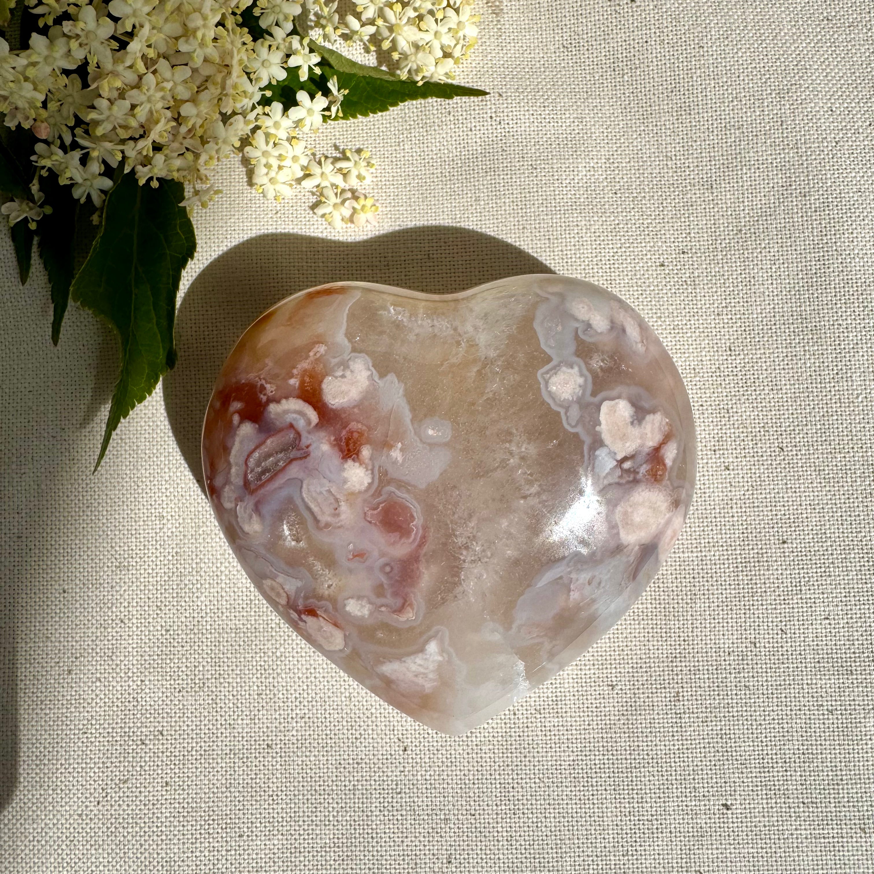 AGATE FLEUR - Madagascar - Coeurs