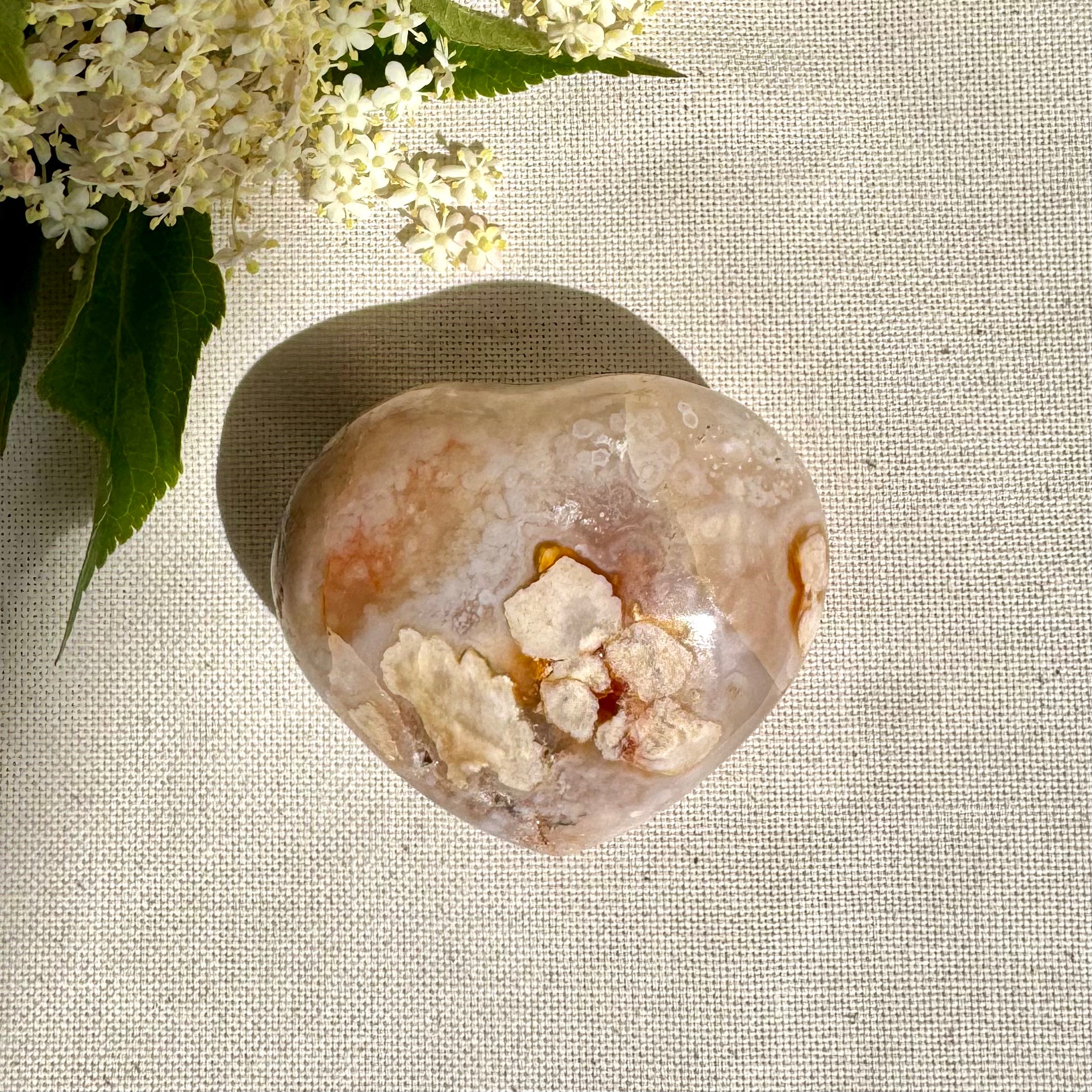 AGATE FLEUR - Madagascar - Coeurs