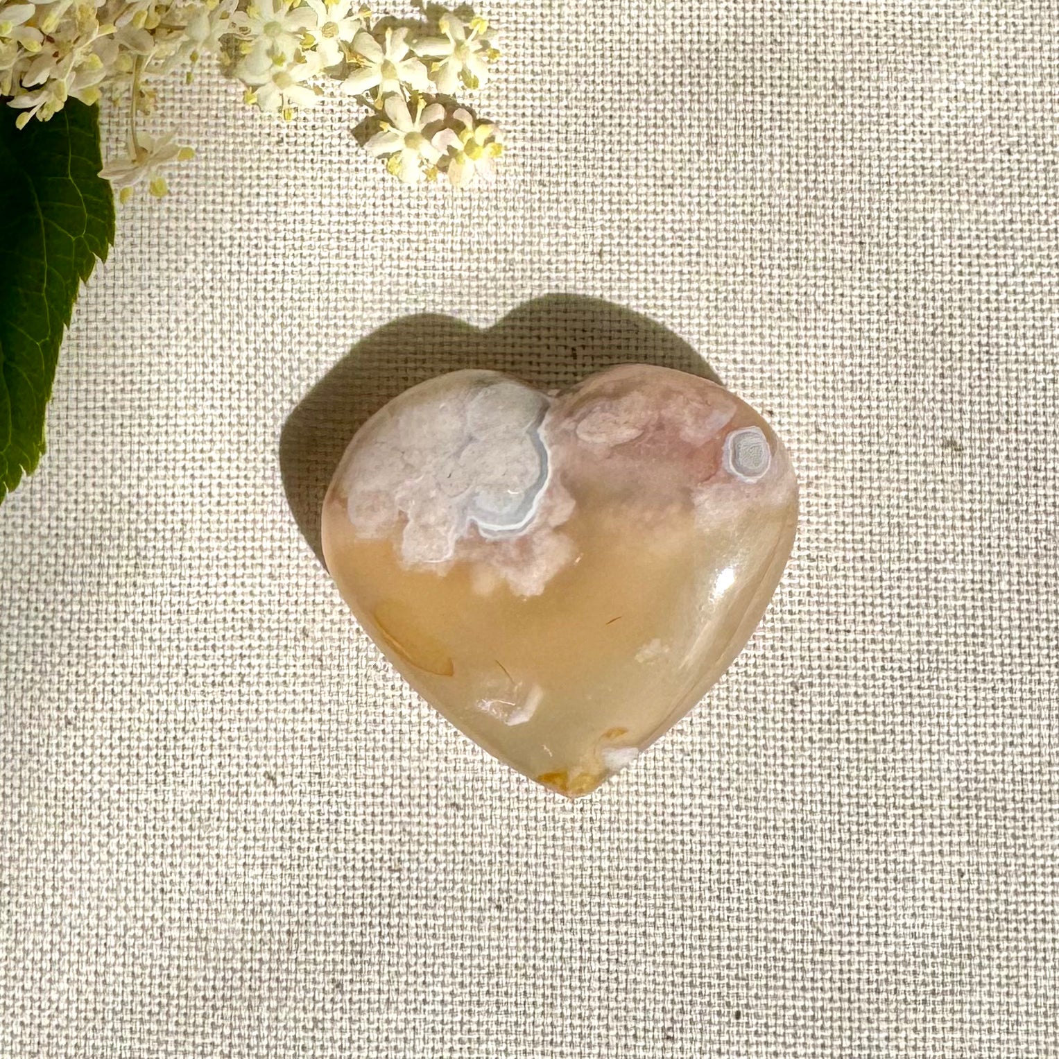 AGATE FLEUR - Madagascar - Coeurs