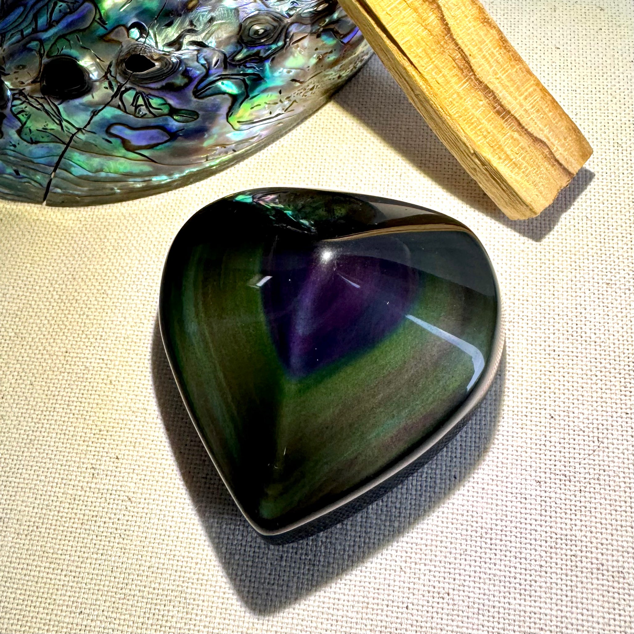 OBSIDIENNE OEIL CÉLESTE - Mexique - Coeurs