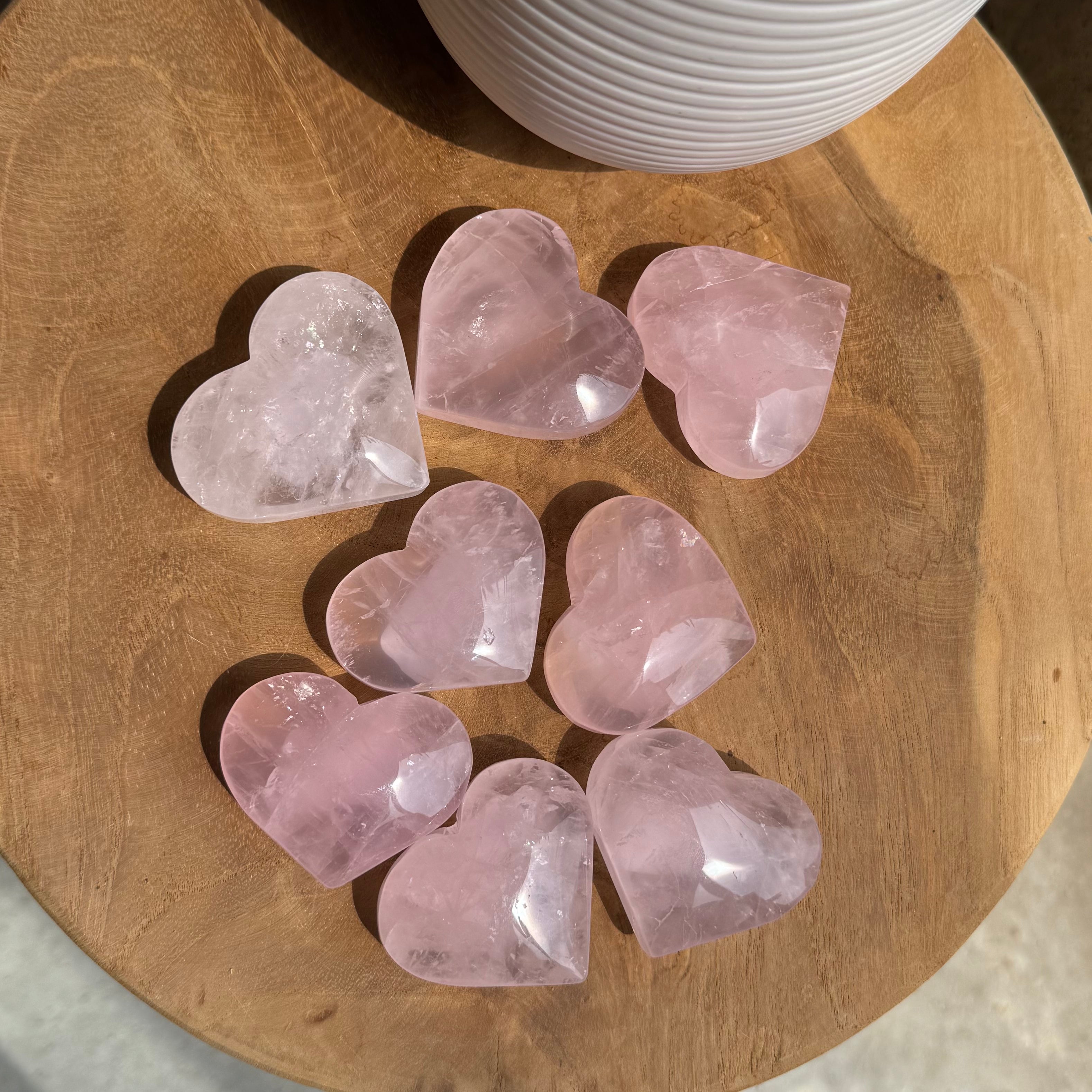QUARTZ ROSE  - AA - Brésil - Coeurs