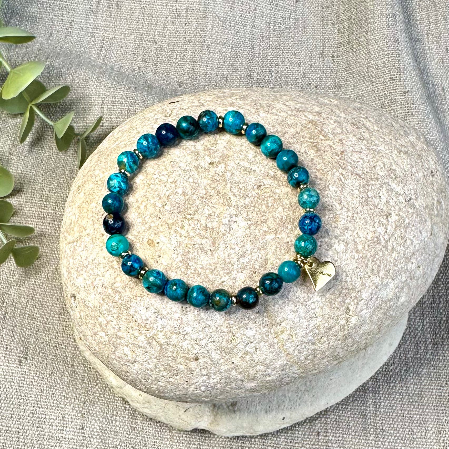 BRACELET CHRYSOCOLLE - 6 & 8 mm