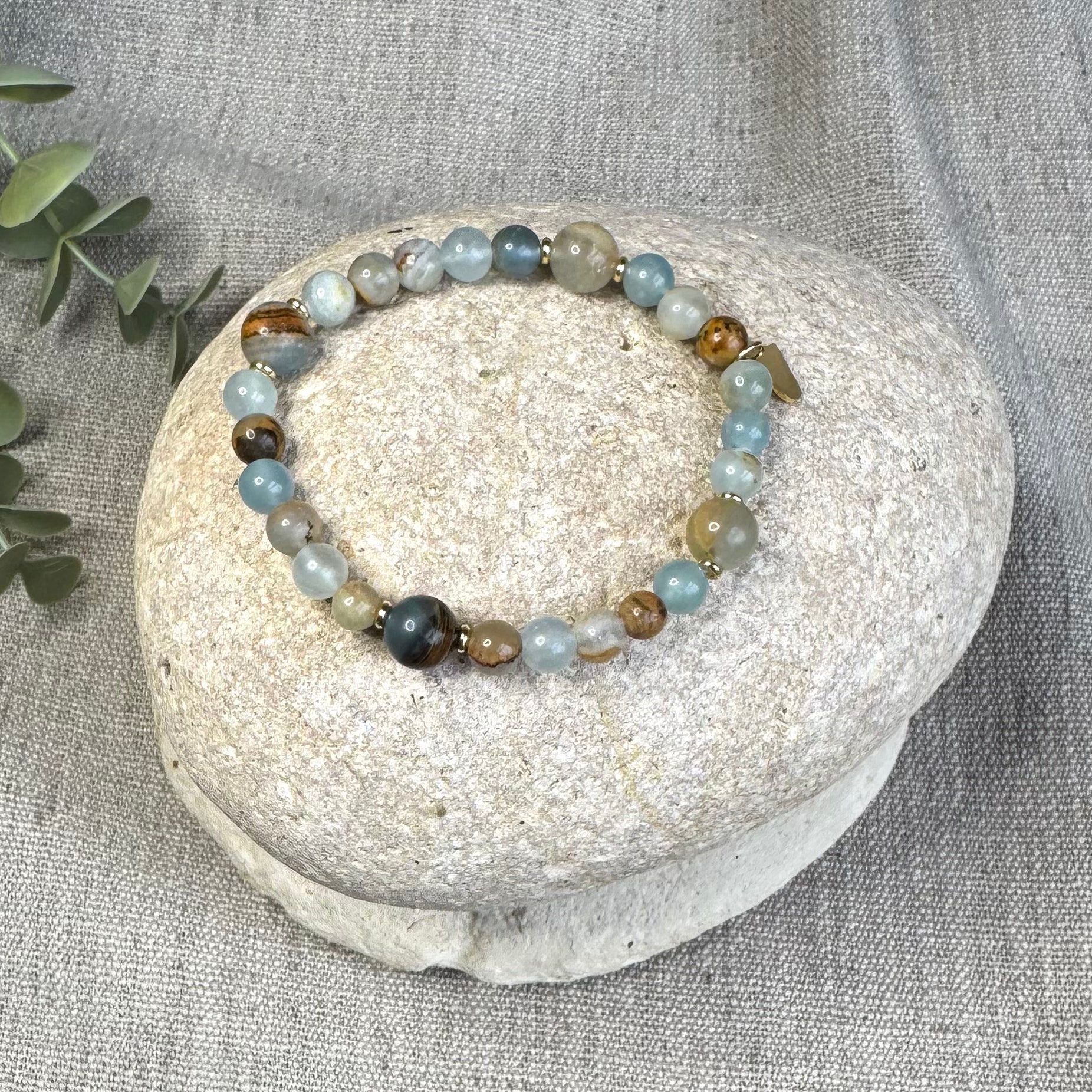 BRACELET CALCITE BLEUE (AQUATINE)