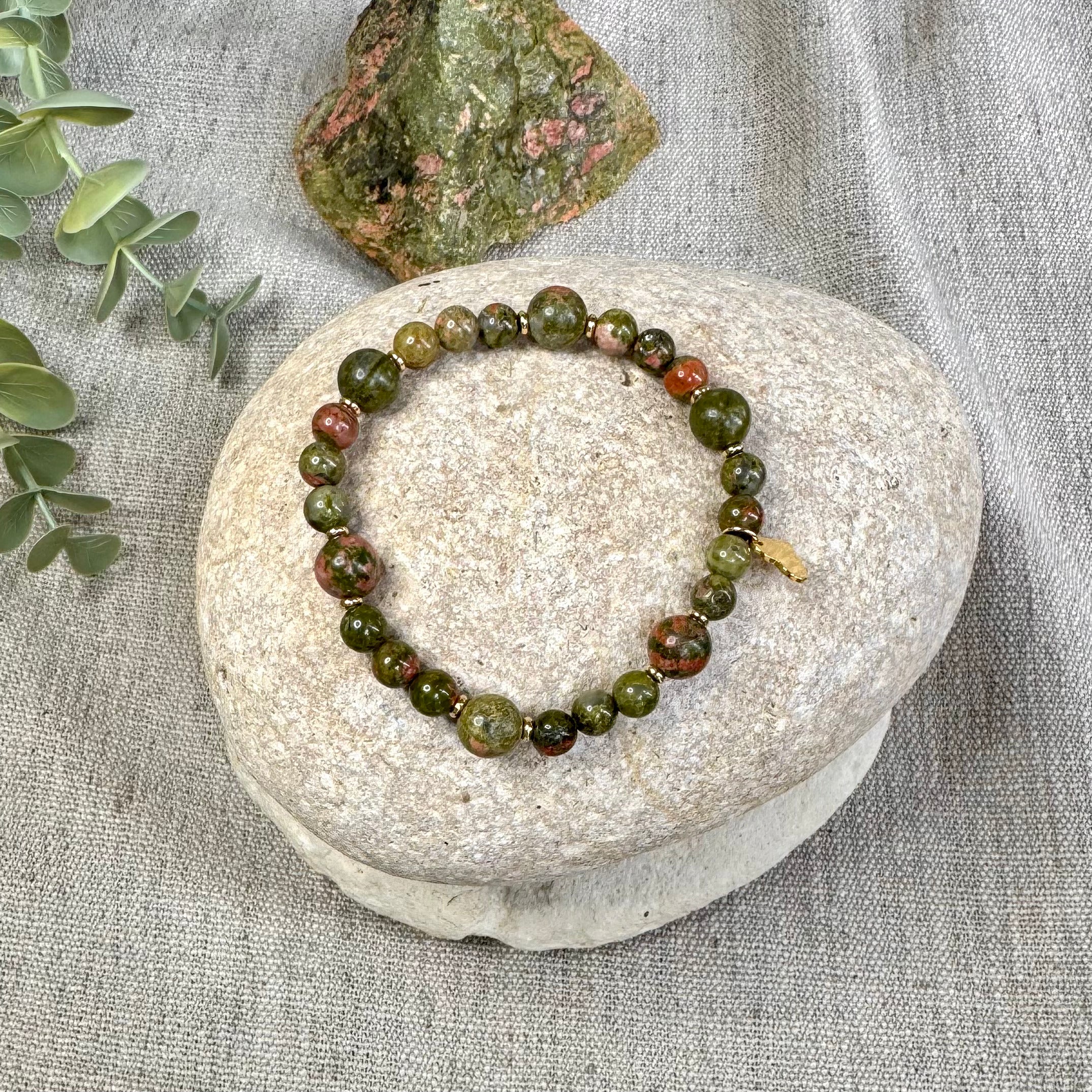 BRACELET UNAKITE - 6 & 8 mm