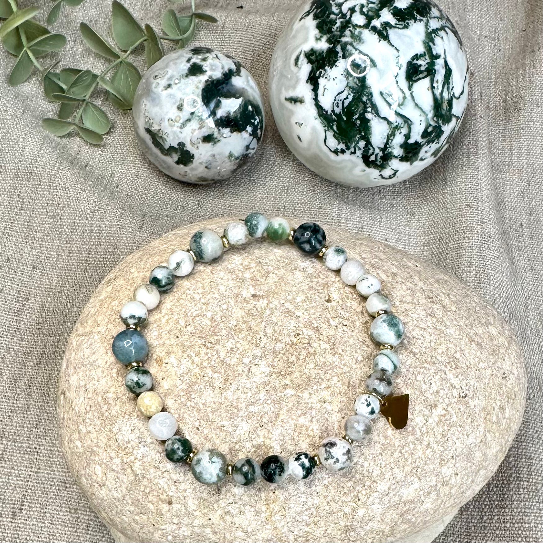 BRACELET AGATE ARBRE