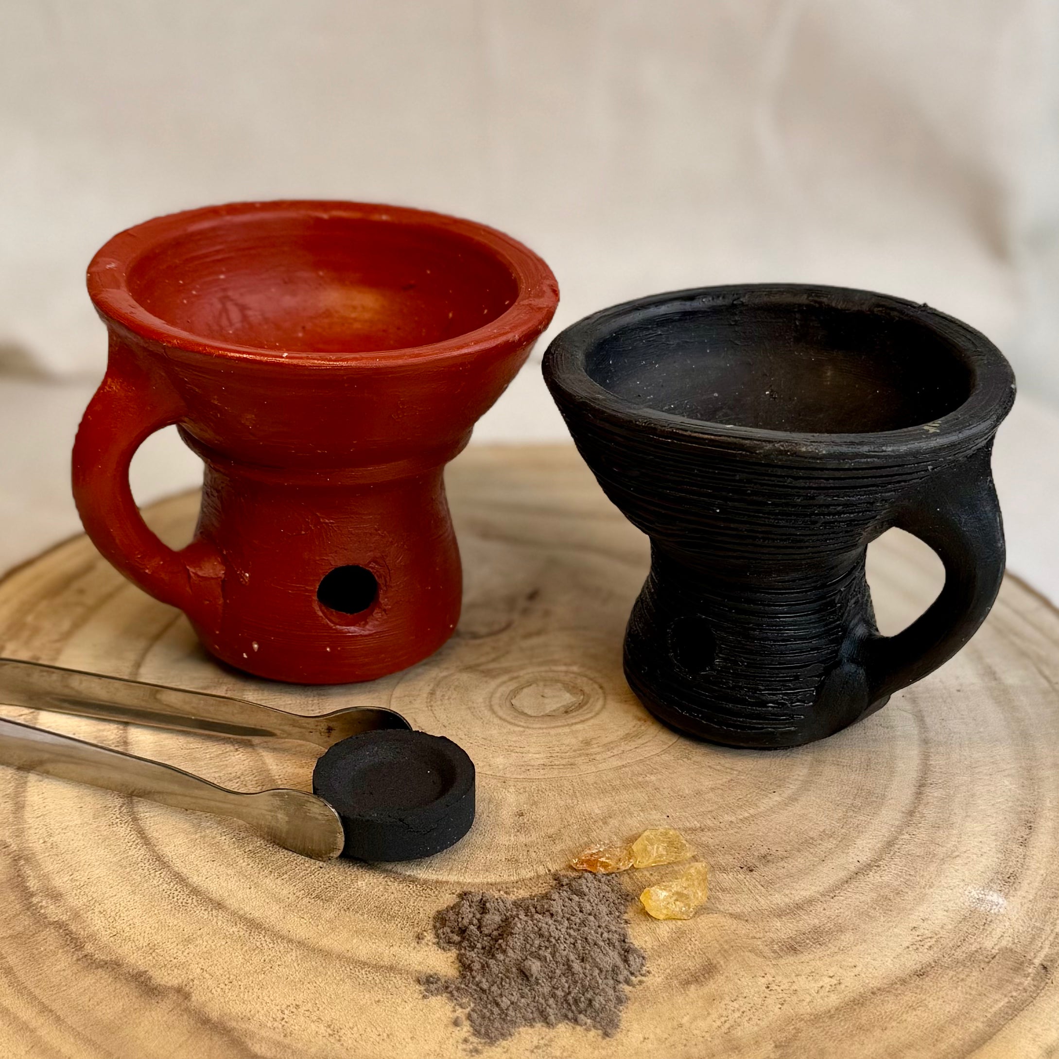 PORTE CHARBON À ENCENS - TERRE CUITE