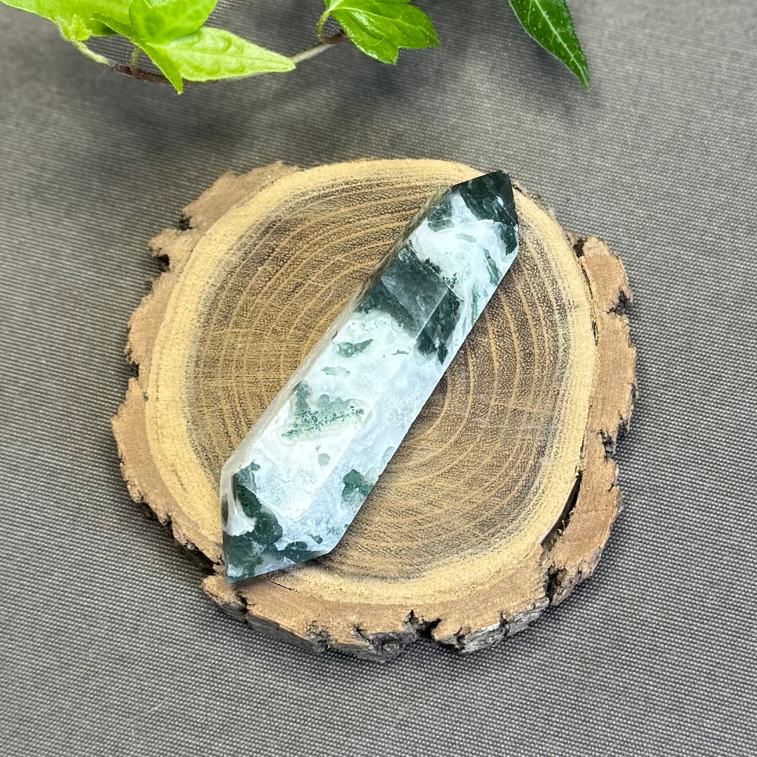 AGATE ARBRE - AA - Brésil - Pointe Biterminée