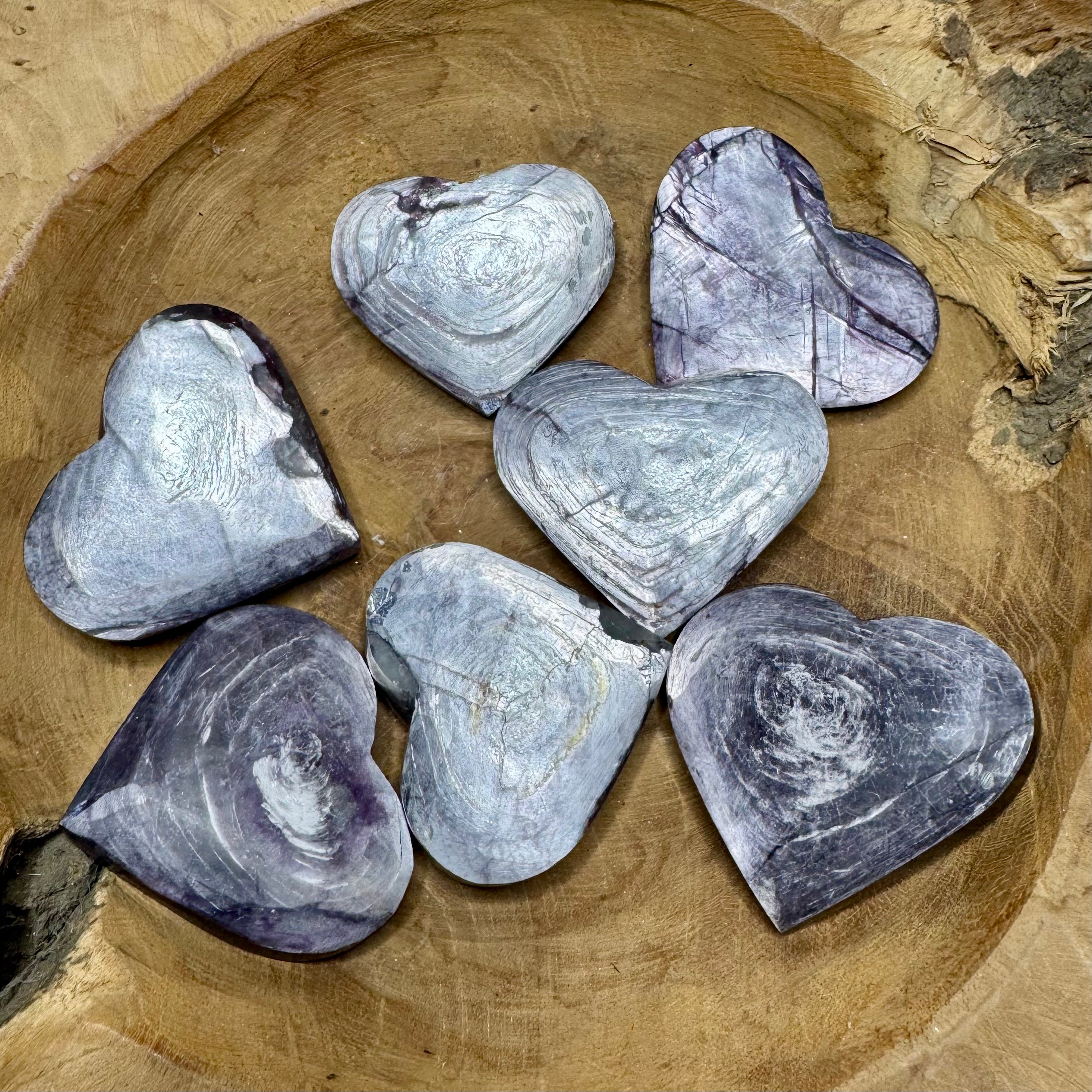 LÉPIDOLITE - Madagascar - Coeurs